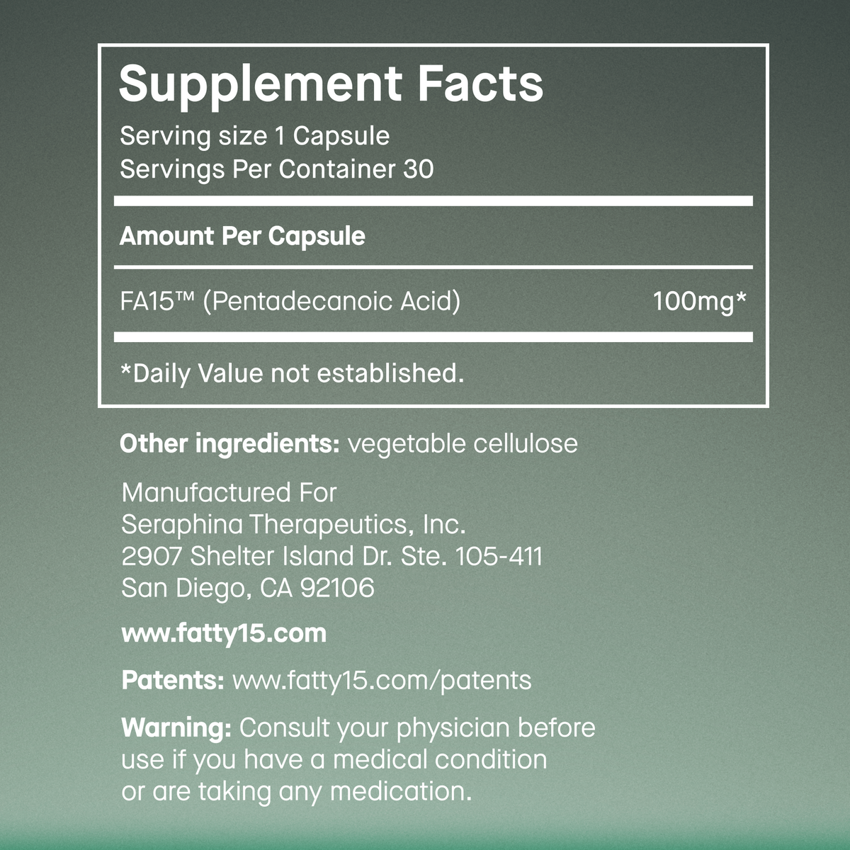 Fatty15 Daily Cellular Support